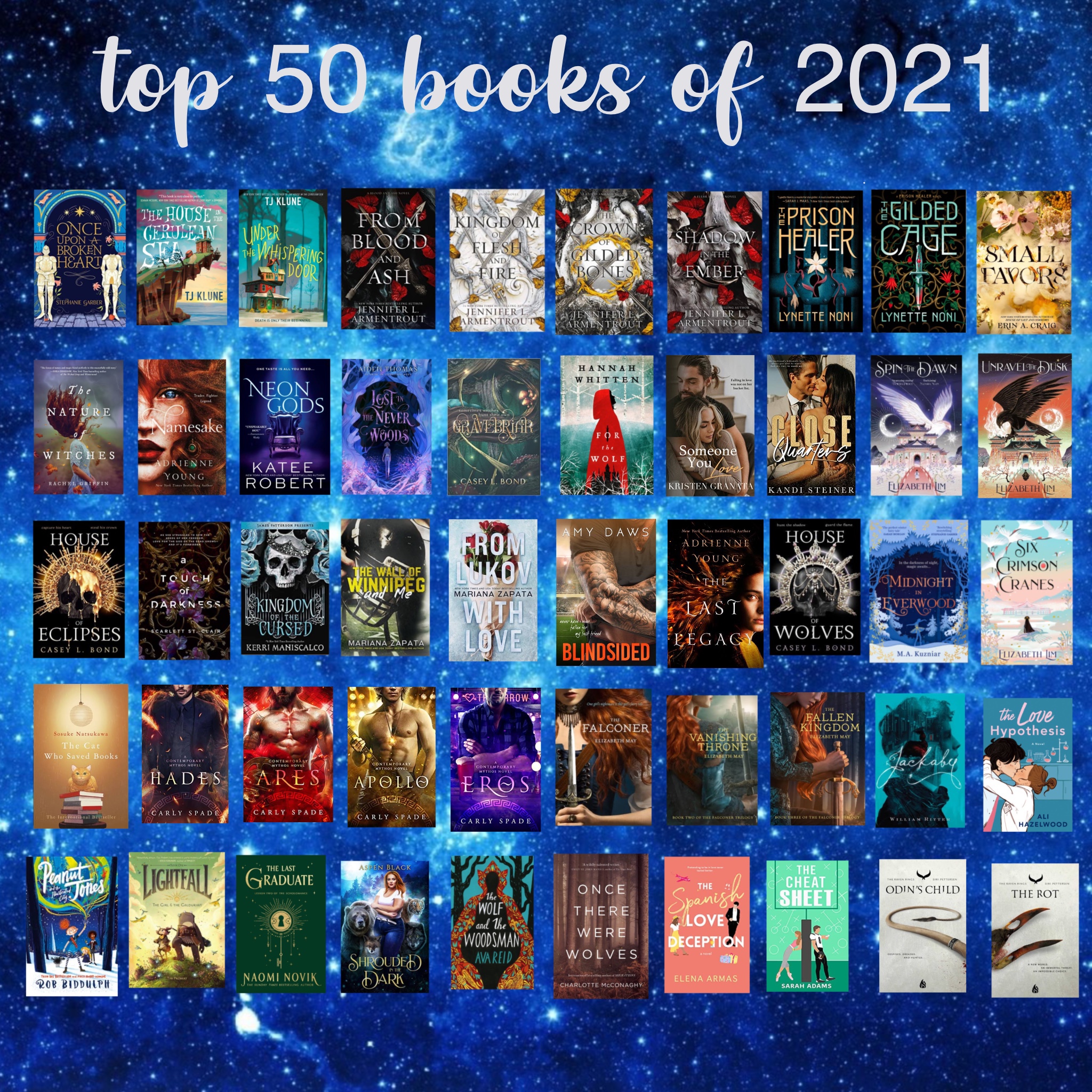 Top 50 books of 2021